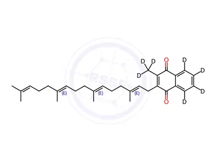 Chemical structure of MK-4-[D7]