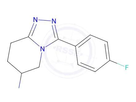 Chemical structure of 3-(4-Fluorophenyl)-5H,6H,7H,8H-[1,2,4]triazolo[4,3-a]pyridin-6-amine