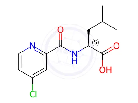 Chemical structure of (4-Chloropicolinoyl)-l-leucine