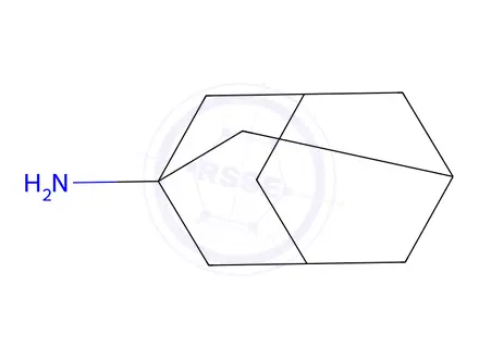 Chemical structure of 1-Adamantanamine in methanol