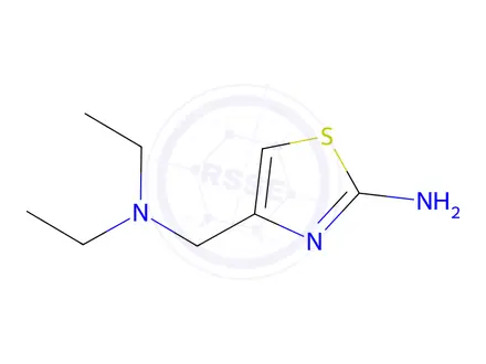 Chemical structure of 4-[(diethylamino)methyl]-1,3-thiazol-2-amine