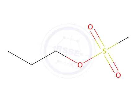 Chemical structure of propyl methanesulphonate