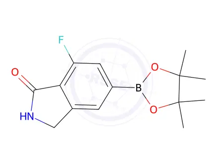 Chemical structure of 7-Fluoro-1-oxoisoindoline-5-boronic Acid Pinacol Ester
