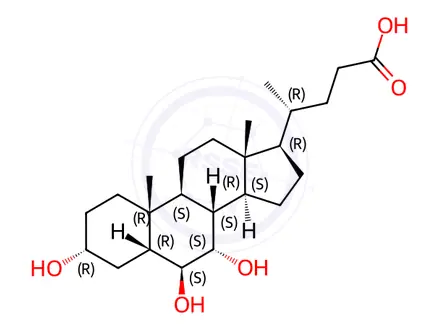 Chemical structure of α-Muricholic acid