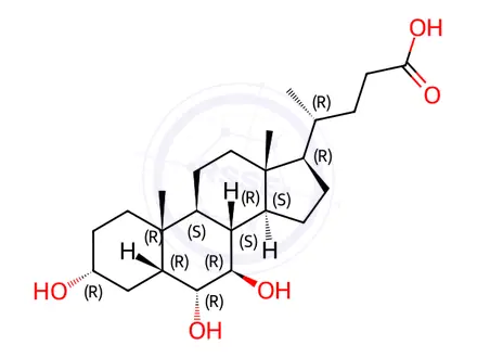 Chemical structure of ω-Muricholic acid Impurity 28