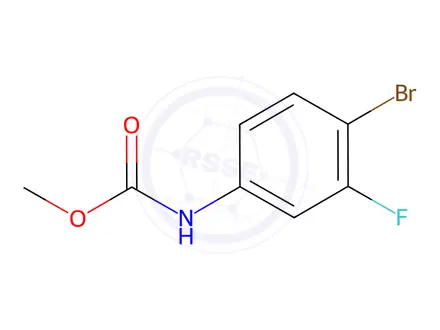 Chemical structure of methyl (4-bromo-3-fluorophenyl)carbamate