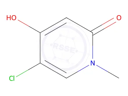 Chemical structure of 5-Chloro-4-hydroxy-1-methylpyridin-2(1H)-one
