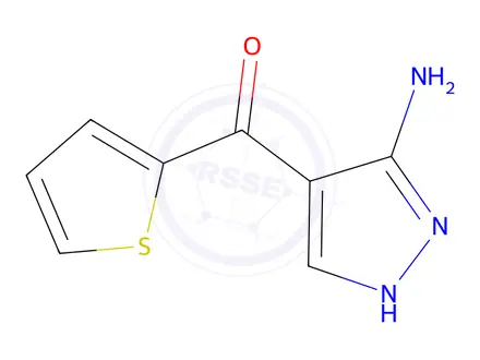 Chemical structure of (3-Amino-1H-pyrazol-4-yl)thiophen-2-ylmethanone