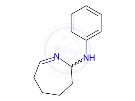 Chemical structure of N-phenyl-3,4,5,6-tetrahydro-2H-azepin-2-amine