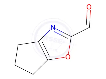 Chemical structure of 5,6-Dihydro-4H-cyclopenta[d]oxazole-2-carbaldehyde