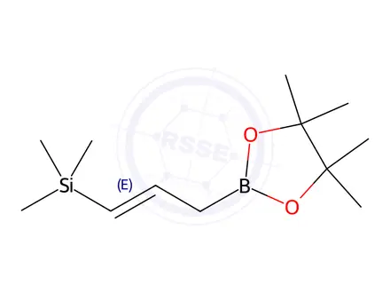 Chemical structure of (E)-Trimethyl(3-(4,4,5,5-Tetramethyl-1,3,2-Dioxaborola