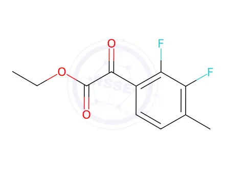 Chemical structure of ethyl 2-(2,3-difluoro-4-methylphenyl)-2-oxoacetate