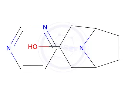 Chemical structure of 8-(pyrimidin-4-yl)-8-azabicyclo[3.2.1]octan-3-ol