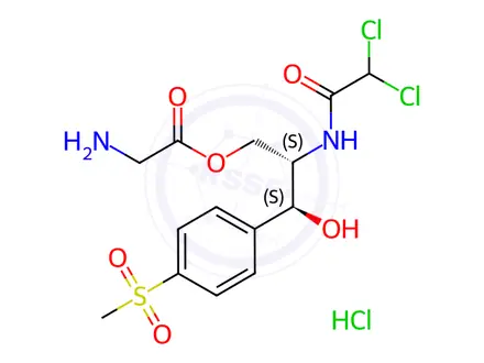 Chemical structure of Thiamphenicol Impurity 10 HCl