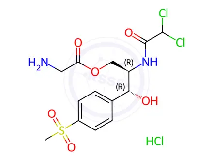 Chemical structure of Thiamphenicol Glycinate Hydrochloride