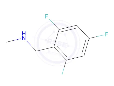 Chemical structure of n-Methyl-1-(2,4,6-trifluorophenyl)methanamine