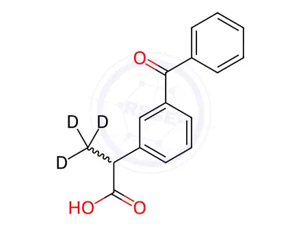 Chemical structure of Ketoprofen-D3