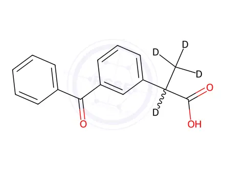 Chemical structure of Ketoprofen-d4