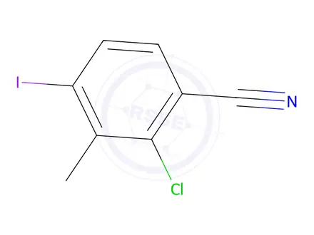 Chemical structure of 2-Chloro-4-iodo-3-methylbenzonitrile