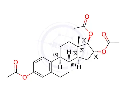 Chemical structure of Estriol Triacetate