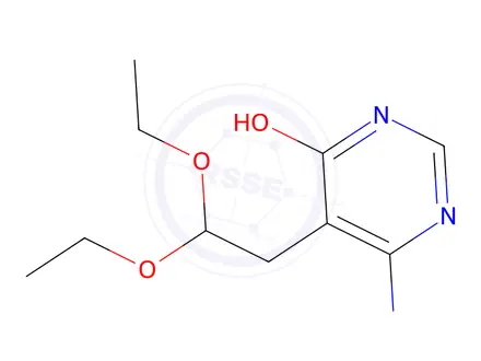 Chemical structure of 6-amino-5-(2,2-diethoxyethyl)pyrimidin-4-ol