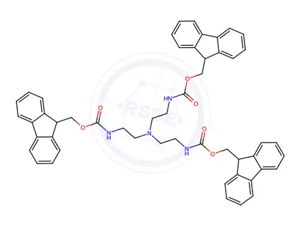 Chemical structure of Tri(2-Fmoc-aminoethyl) amine