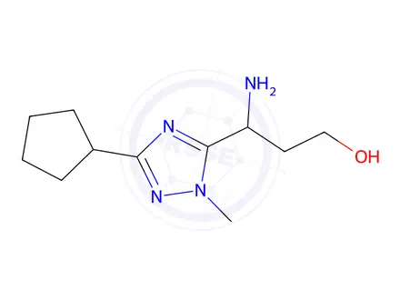 Chemical structure of 3-Amino-3-(3-cyclopentyl-1-methyl-1h-1,2,4-triazol-5-yl)propan-1-ol