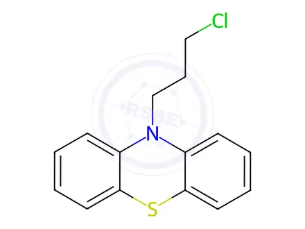Chemical structure of 10-(3-Chloropropyl)-10H-phenothiazine