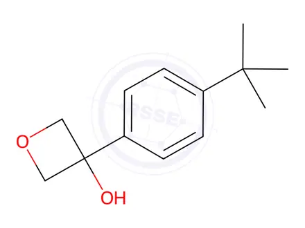 Chemical structure of 3-Oxetanol, 3-[4-(1,1-dimethylethyl)phenyl]-