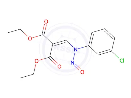 Chemical structure of Diethyl 2-(((3-chlorophenyl)(nitroso) amino)methylene)malonate