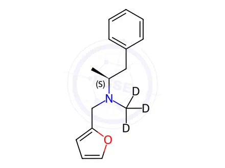 Chemical structure of Furfenorex-d3