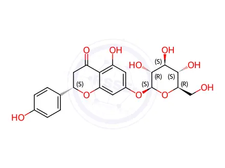 Chemical structure of Naringenin Impurity 45 (Naringenin 7-O-glucoside)