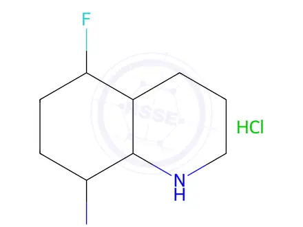 Chemical structure of 5-fluoro-1,2,3,4-tetrahydroquinolin-8-amine hydrochloride