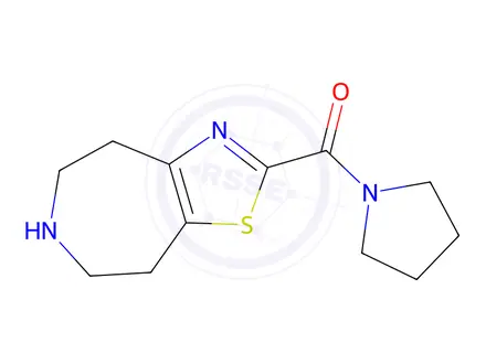 Chemical structure of Pyrrolidin-1-Yl(5,6,7,8-Tetrahydro-4H-Thiazolo[4,5-D]Azepin-2-Yl)Methanone