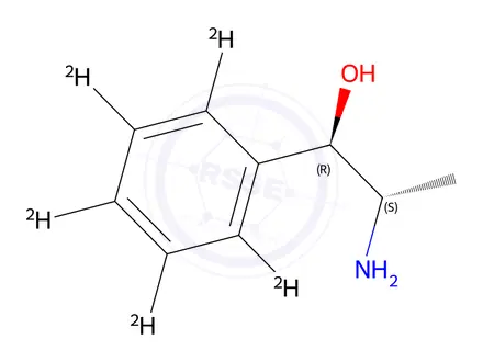 Chemical structure of Phenyl-d5-propanolamine