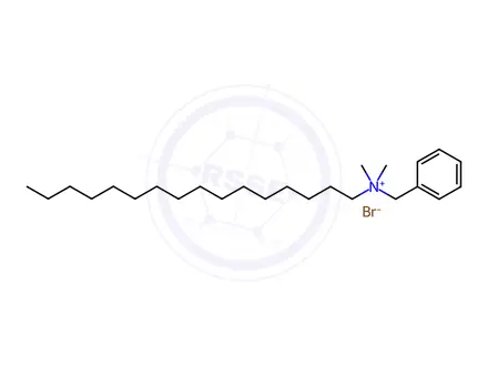 Chemical structure of N-Benzyl-N,N-dimethylhexadecan-1-aminium bromide