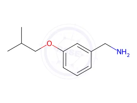 Chemical structure of [3-(2-methylpropoxy)phenyl]methanamine