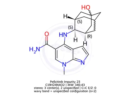 Chemical structure of Peficitinib Impurity 23