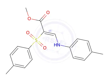 Chemical structure of Methyl (2Z)-2-(4-methylbenzenesulfonyl)-3-[(4-methylphenyl)amino]prop-2-enoate