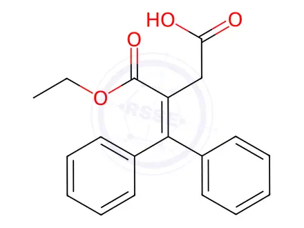 Chemical structure of 3-(Ethoxycarbonyl)-4,4-diphenylbut-3-enoic Acid
