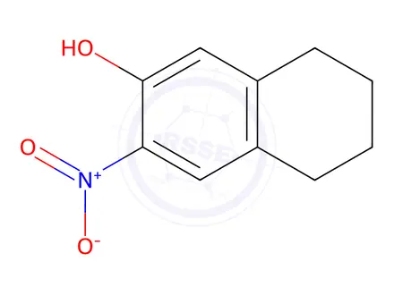 Chemical structure of 3-Nitro-5,6,7,8-tetrahydronaphthalen-2-ol