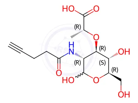 Chemical structure of N-Acetylmuramic acid-alkyne