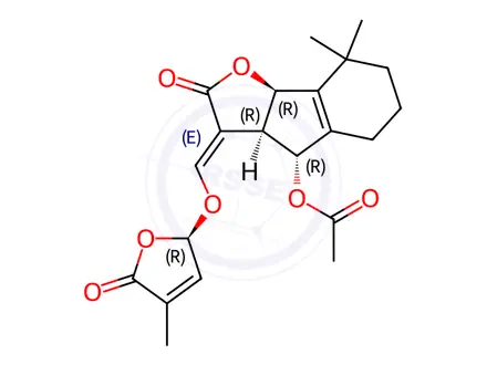 Chemical structure of Orobanchyl acetate