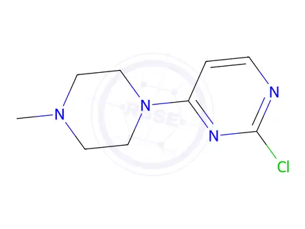 Chemical structure of 2-Chloro-4-(4-methylpiperazin-1-yl)pyrimidine