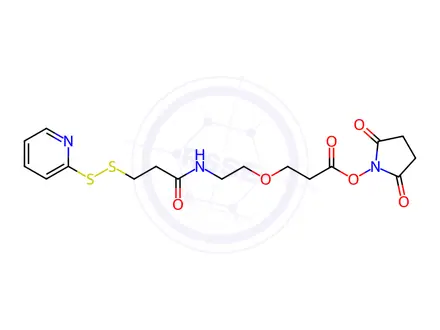Chemical structure of SPDP-PEG1-NHS ester