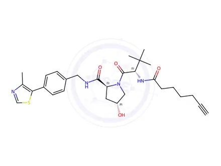 Chemical structure of (S,R,S)-AHPC-CO-C4-alkyne
