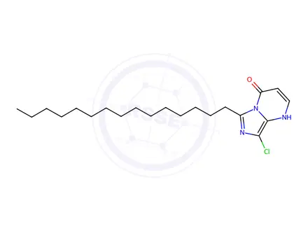 Chemical structure of 8-Chloro-6-pentadecylimidazo[1,5-a]pyrimidin-4(1H)-one