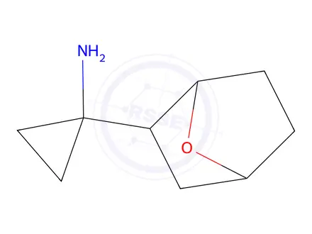 Chemical structure of 1-(7-Oxabicyclo[2.2.1]Heptan-2-yl)cyclopropan-1-amine