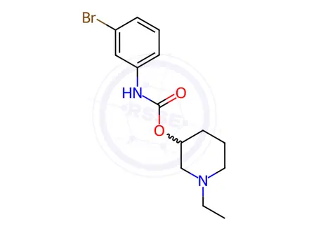 Chemical structure of m-Bromocarbanilic acid 1-ethyl-3-piperidinyl ester