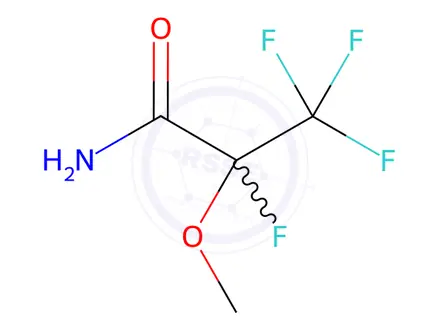 Chemical structure of 2-Methoxytetrafluoropropionamide